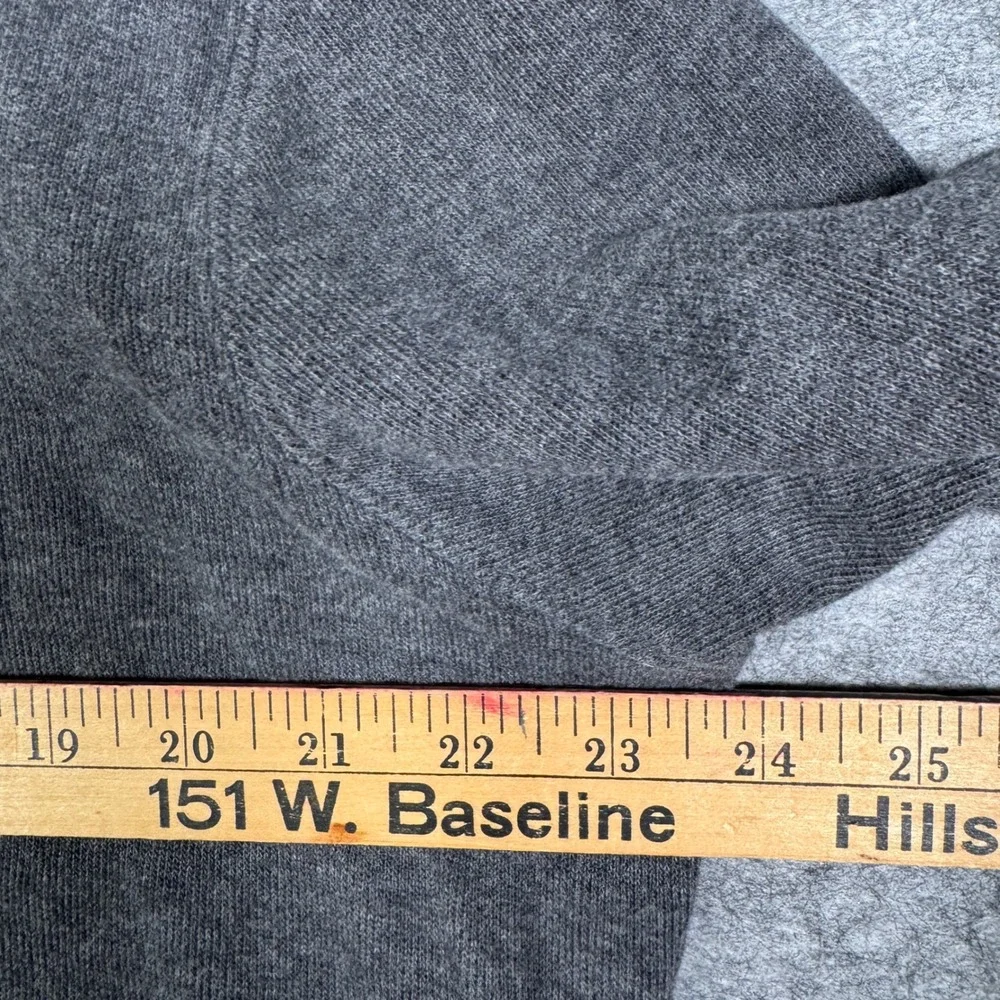 Polo Ralph Lauren Mens Estate Rib Quarter Zip Pullover Sweater Gray Large L